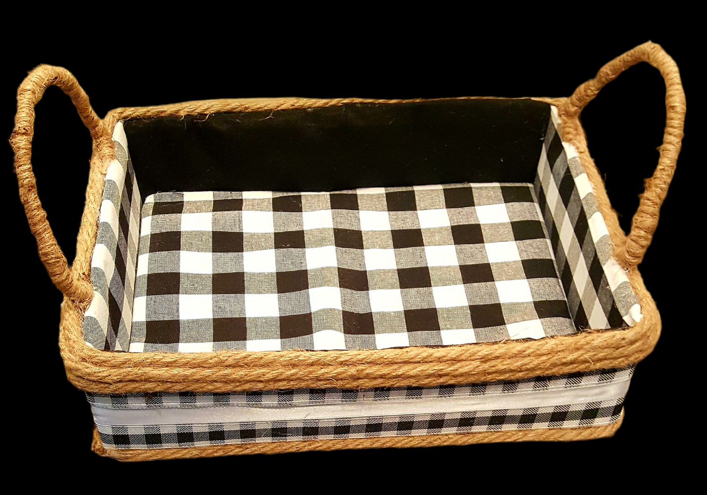 Gothic fabric/jute basket