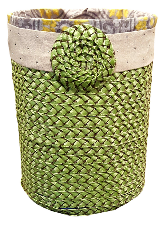 Boho green basket