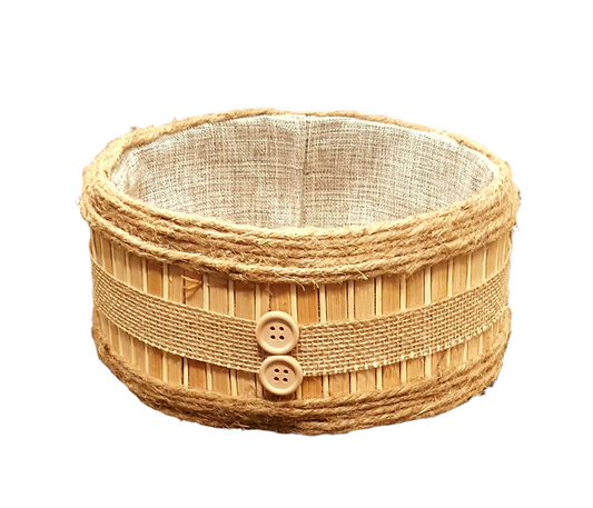 Bamboo round basket