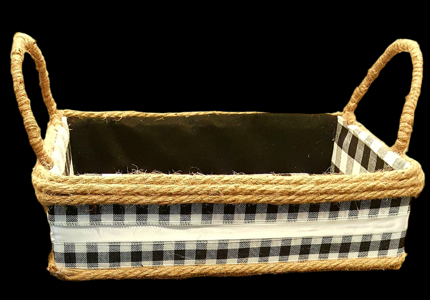 Gothic fabric/jute basket