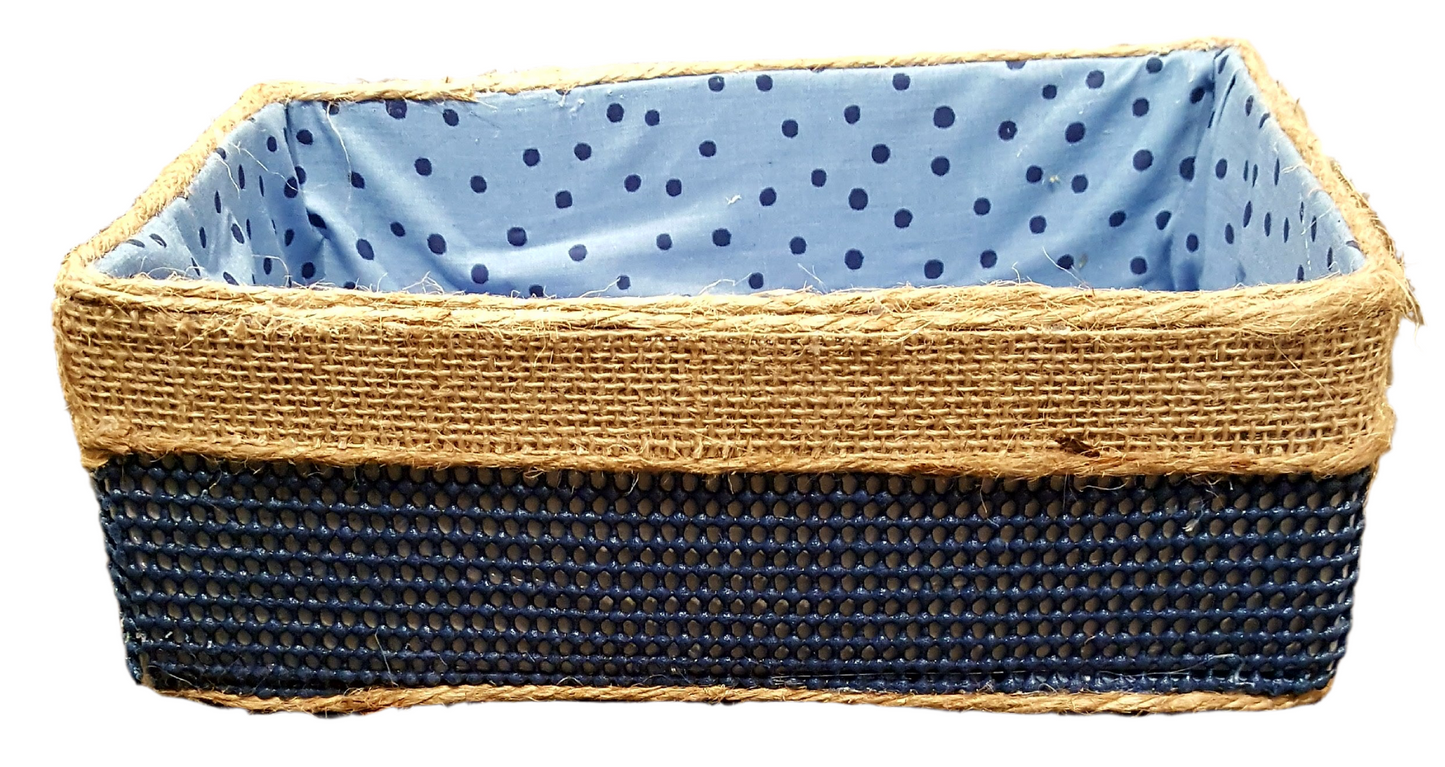 Blue design baskets