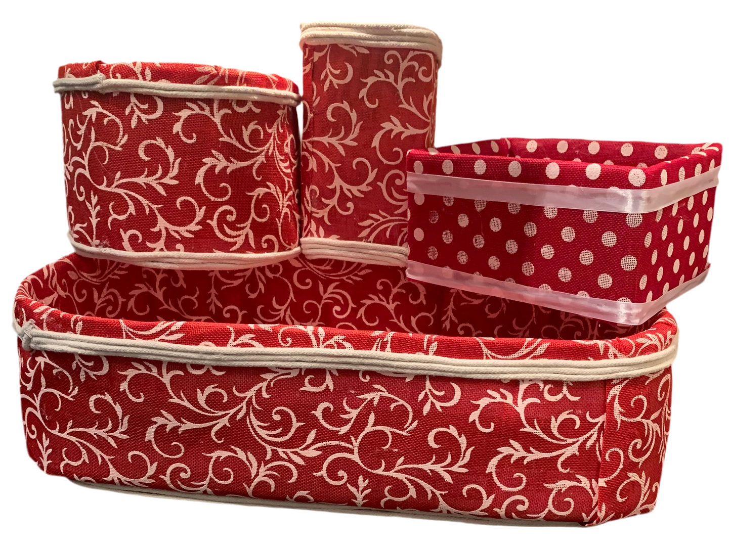 Glam red baskets