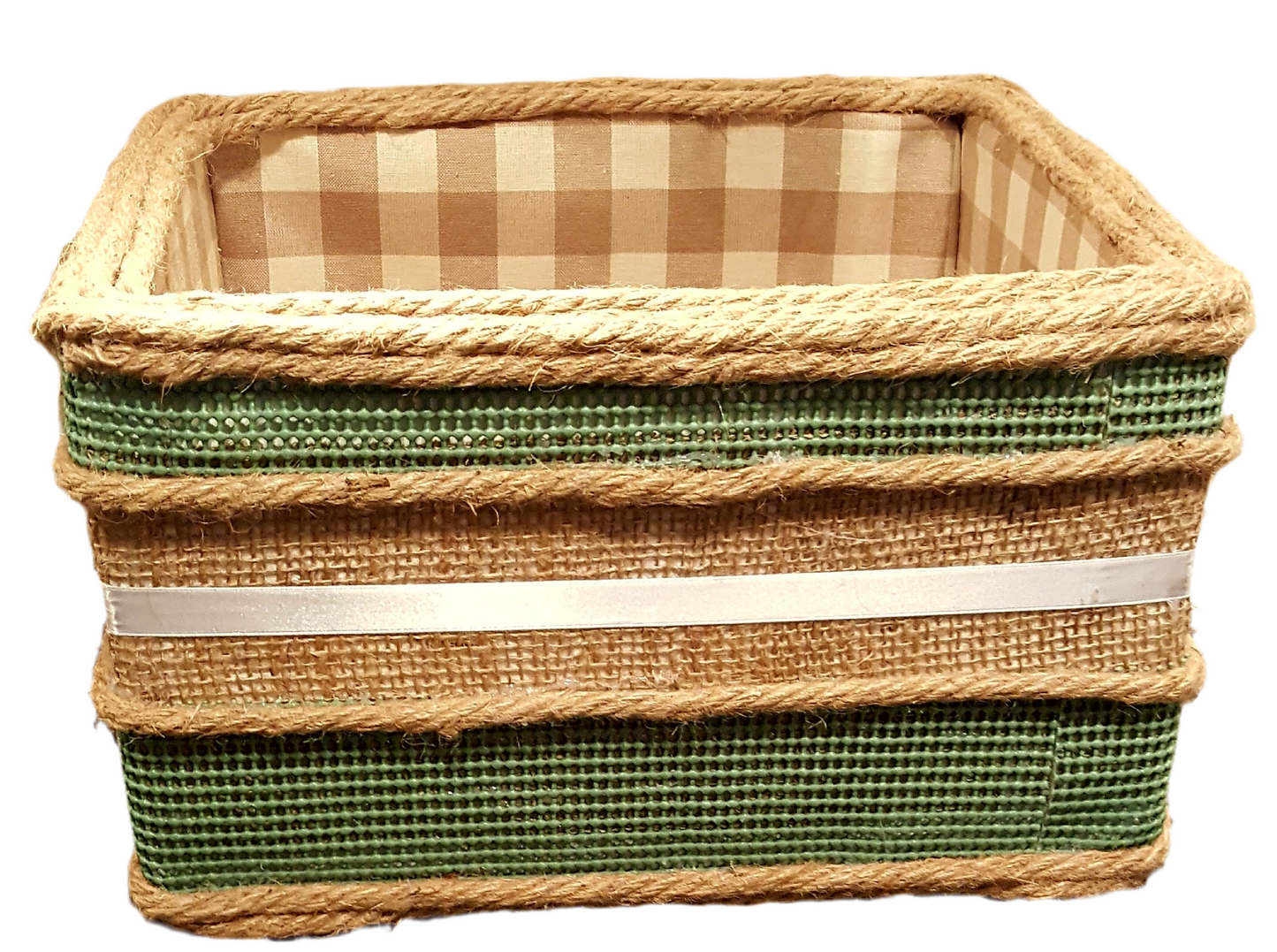 Twist green deep basket