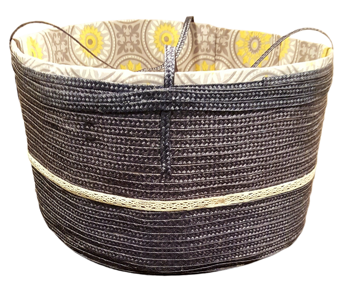 Boho grey basket