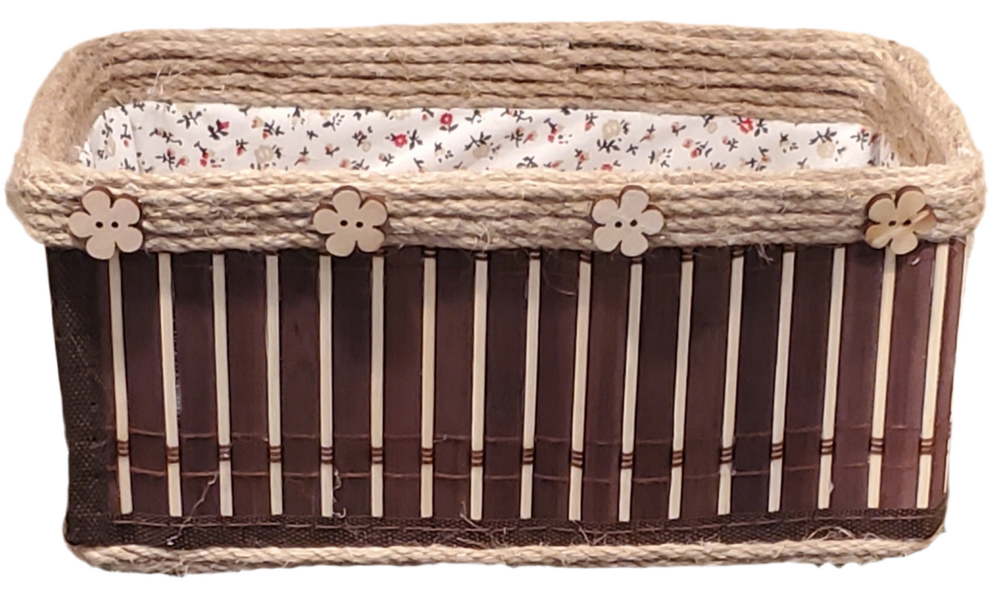 Bamboo & Jute Basket