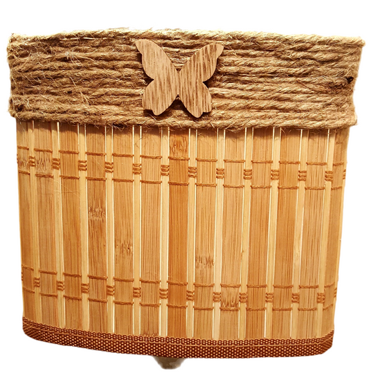 Bamboo butterfly container