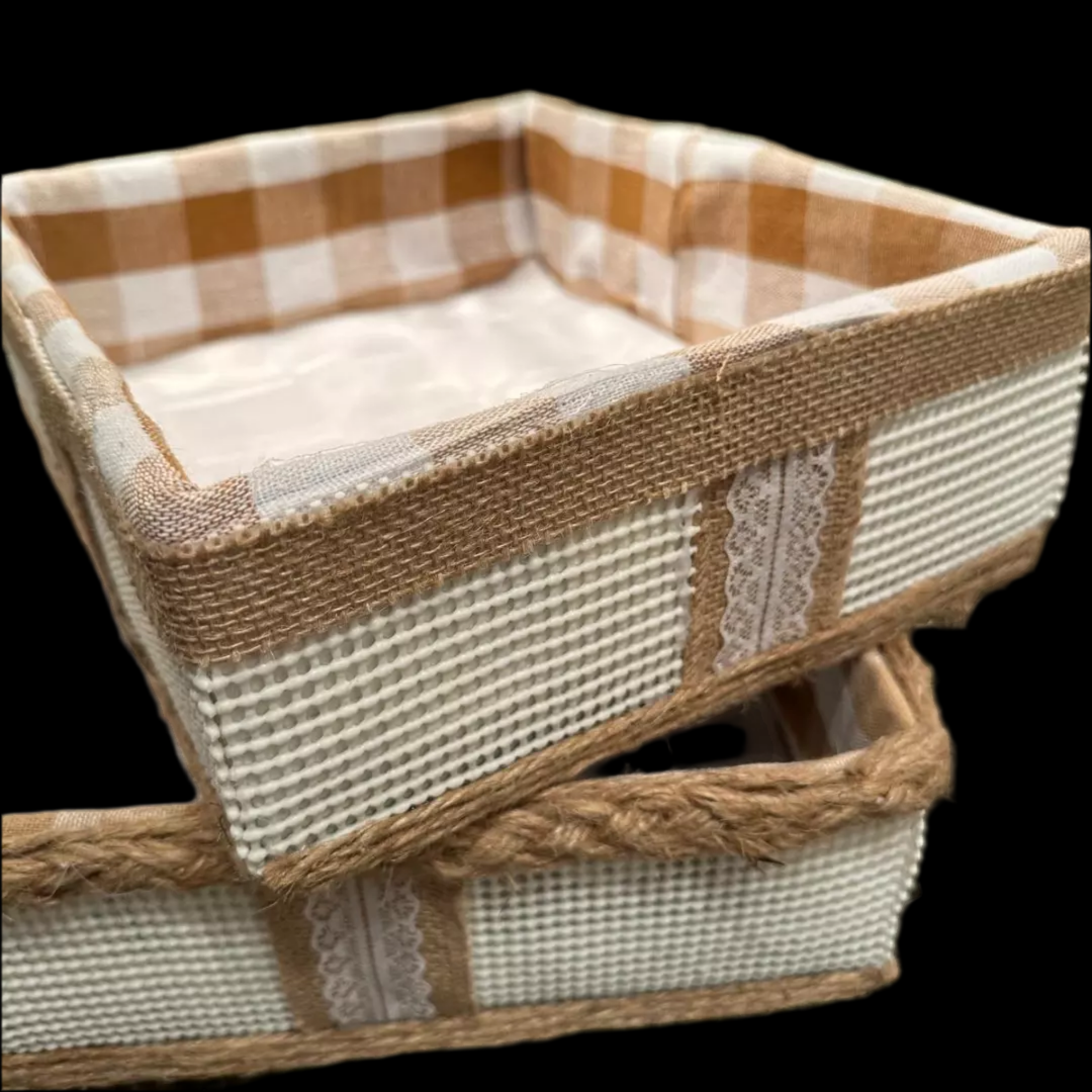 Elegant white basket