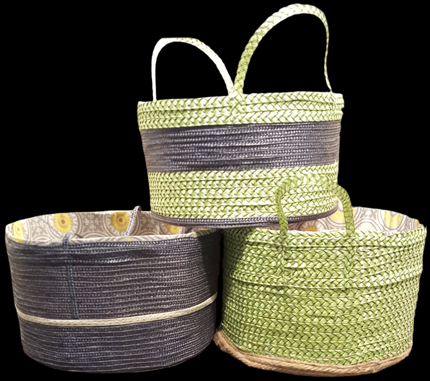 Boho design baskets