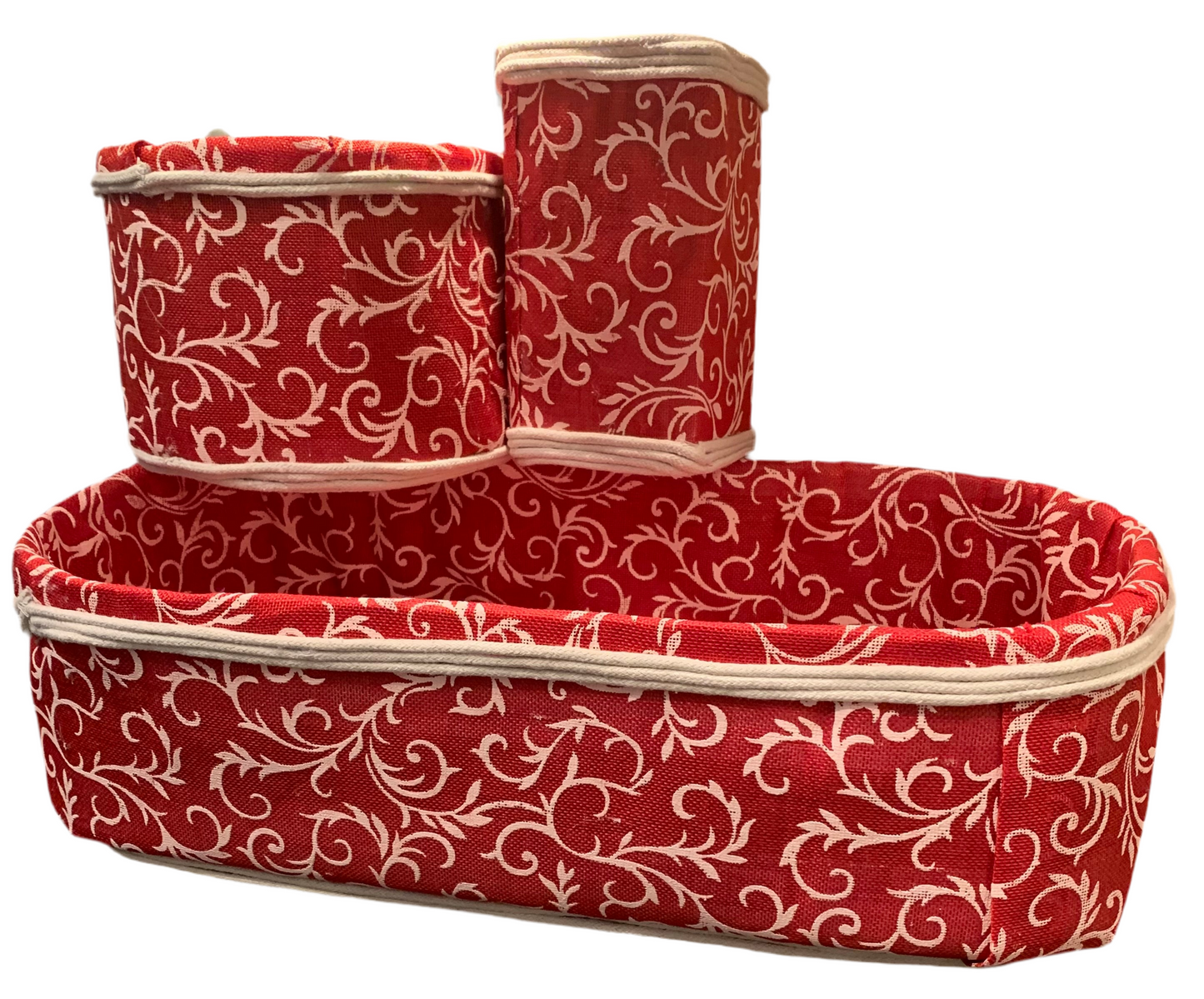 Glam red baskets