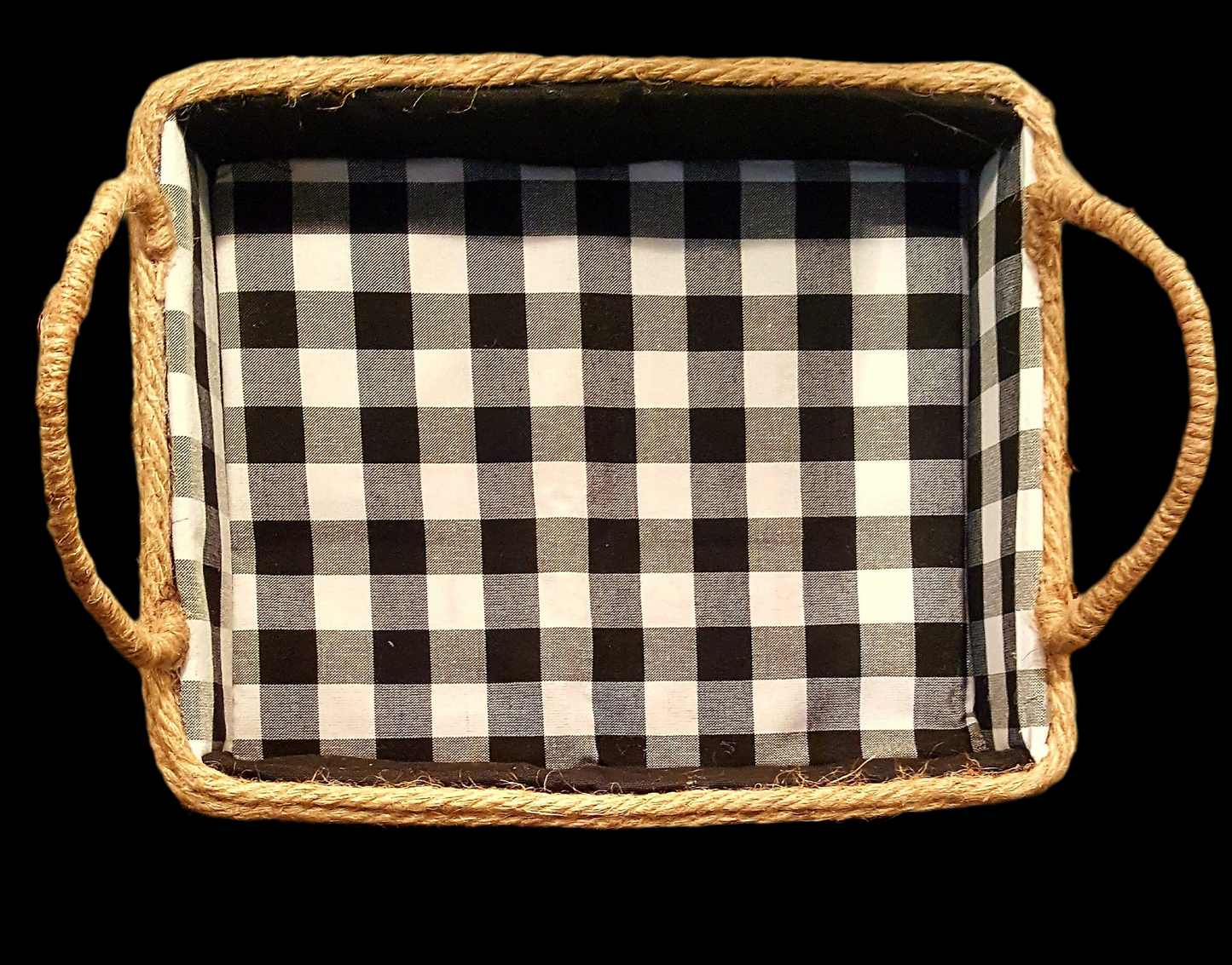 Gothic fabric/jute basket