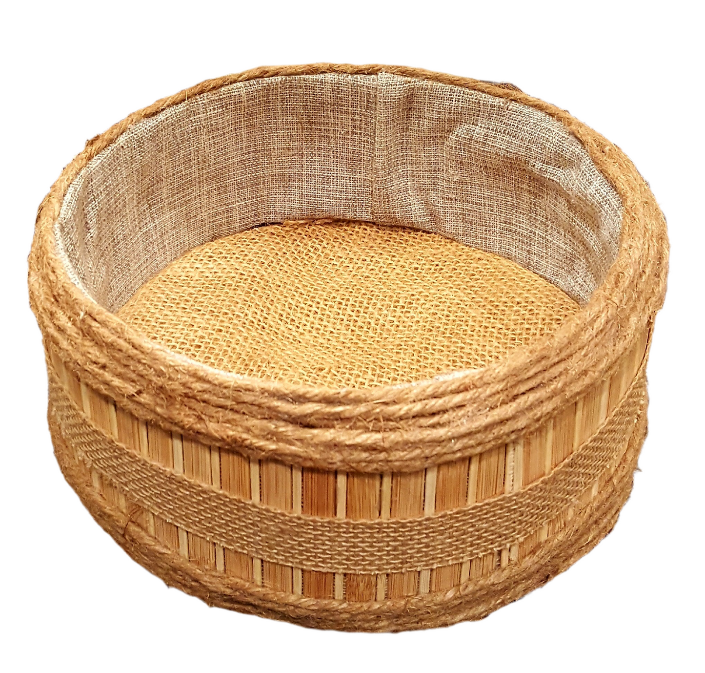 Bamboo round basket