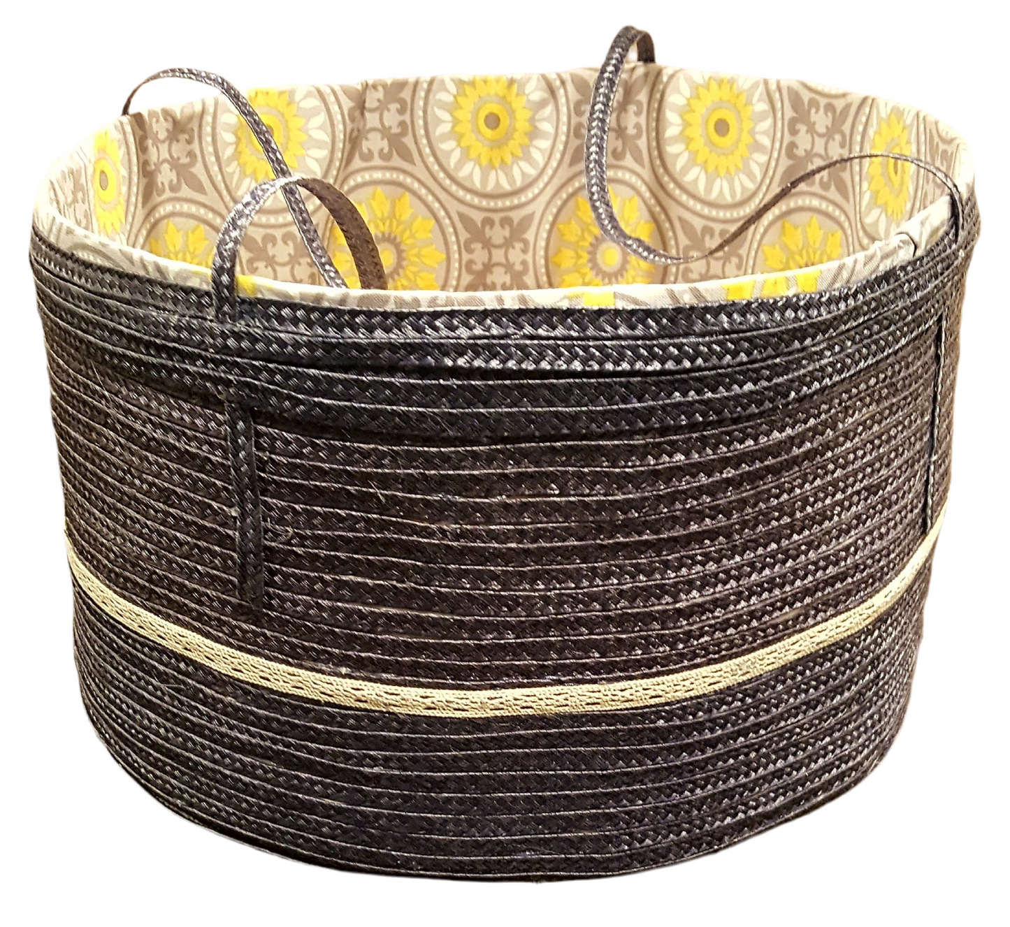 Boho grey basket