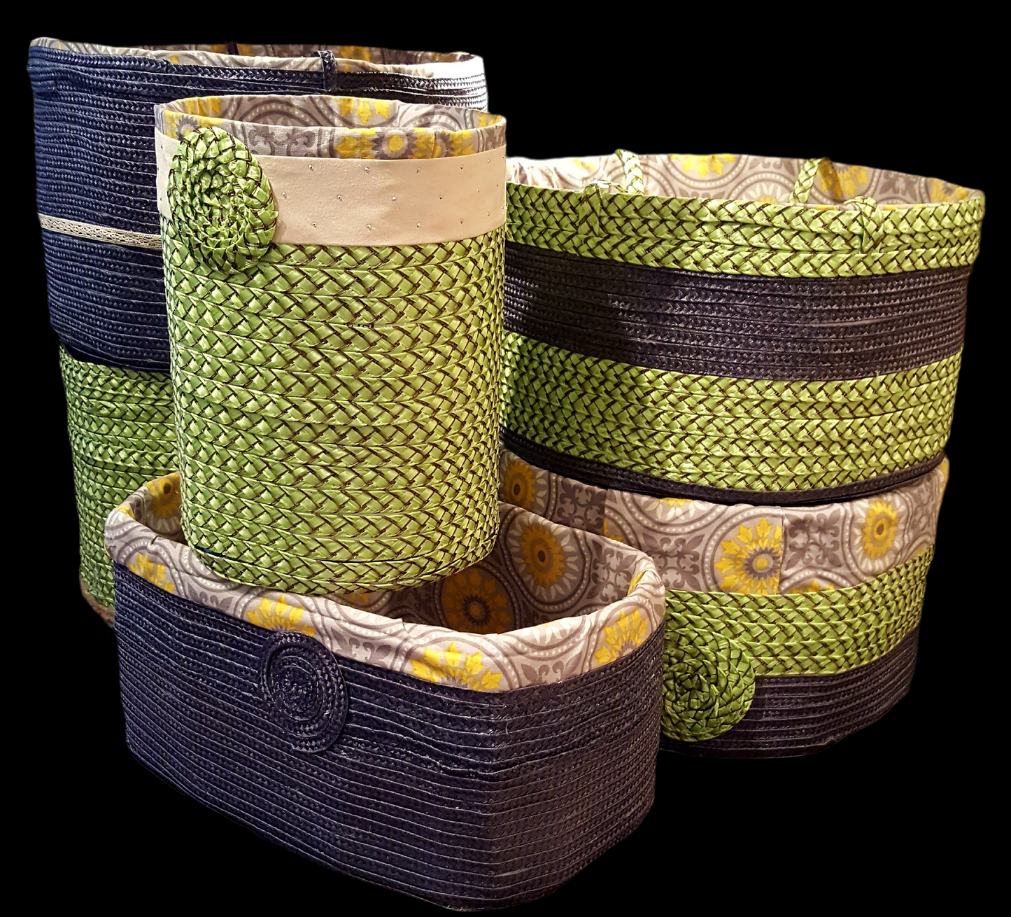 Boho design baskets